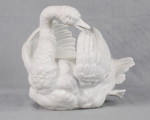 Porcelain Swan Jardiniere, France, c.1860