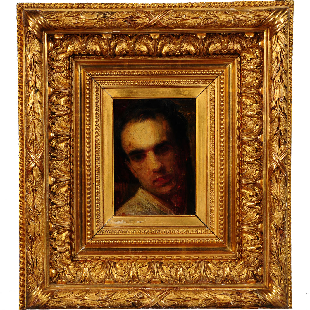 Oil Painting Portrait France Antique