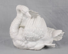 Load image into Gallery viewer, Porcelain Swan Jardiniere, France, c.1860