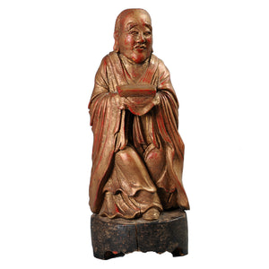 Buddhist Lohan Figure Carved