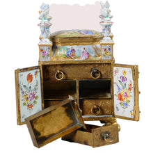 Load image into Gallery viewer, Viennese enamel miniature cabinet, Austria, c.1860