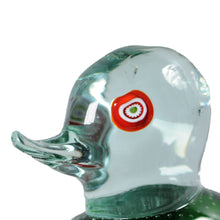Load image into Gallery viewer, Murano Glass Red Eyed Duck Sculpture, Venice, c.1950