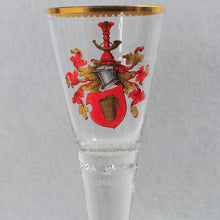 Load image into Gallery viewer, Large Hand Blown Enamel Decorated Glass Goblet, Germany, c.1897