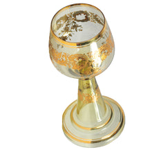 Load image into Gallery viewer, German Free-Blown and Gilt Decorated Wine Glass, Germany, c.1895