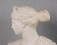 Load image into Gallery viewer, White Marble Bust of Diana, Artist Signed, Italy, c.1875