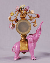 Load image into Gallery viewer, Pink Porcelain Elephant Clock, China, c.1925