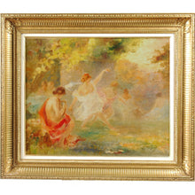 Load image into Gallery viewer, Antique French Oil Painting Griffon