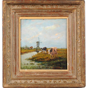 Oil Painting on Board by Dutch artist Jacob Maris