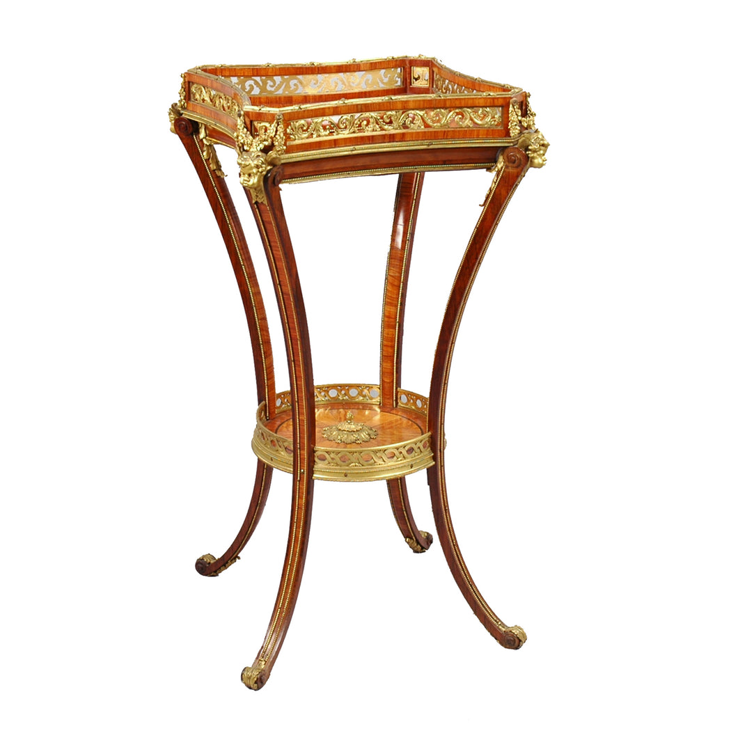 Antique Louis XVI style Guéridon table ormolu mounted, France