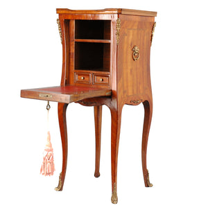 Louis XV style fall front desk/pedestal, France, 20th century