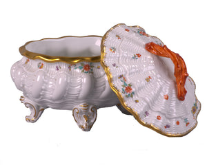 Meissen Swan Service Porcelain Tureen, Germany, c.1860