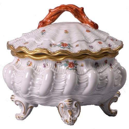 Meissen Swan Service Porcelain Tureen, Germany, c.1860