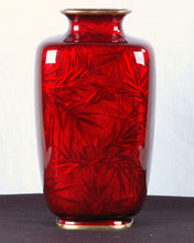 Load image into Gallery viewer, Pigeon Blood Vase, Signed Japan, c.1890