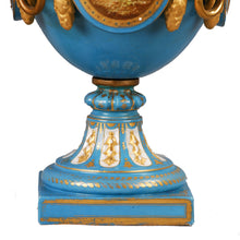 Load image into Gallery viewer, Pair of Sèvres style Covered Urns, France, c.1850