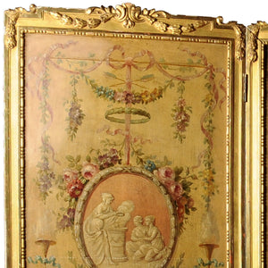 Louis XVI Style Folding Screen for privacy or room divider, France, c.1840