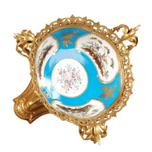 Load image into Gallery viewer, Sèvres centerpiece bowl in ormolu mounts, France, 19th century