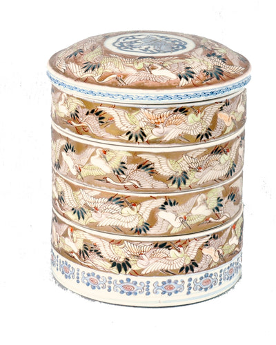 Antique Porcelain Sweet Meat or Stacking dishes, Qing Dynasty