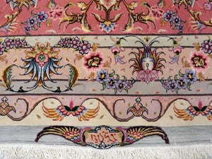 Rare and Large Tabriz Palace Size Oriental Rug-Part Silk
