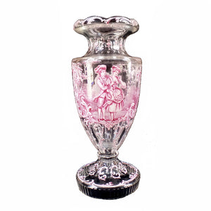 Antique Lobmeyr hand painted glass vase