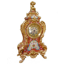 Load image into Gallery viewer, Tiffany Champlevé mantle or bracket clock. Circa 1900