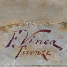 Load image into Gallery viewer, Oil Painting on canvas, signed F. Vinea, Firenze.  Italy, c.1870
