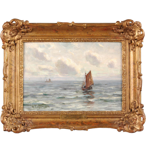 Oil on canvas by W. L. Wyllie, signed, “Off Southend”. England, c.1875