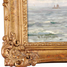 Load image into Gallery viewer, Oil on canvas by W. L. Wyllie, signed, “Off Southend”. England, c.1875