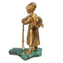 Load image into Gallery viewer, Malachite and Bronze Doré Sculpture, Russia, c.1850